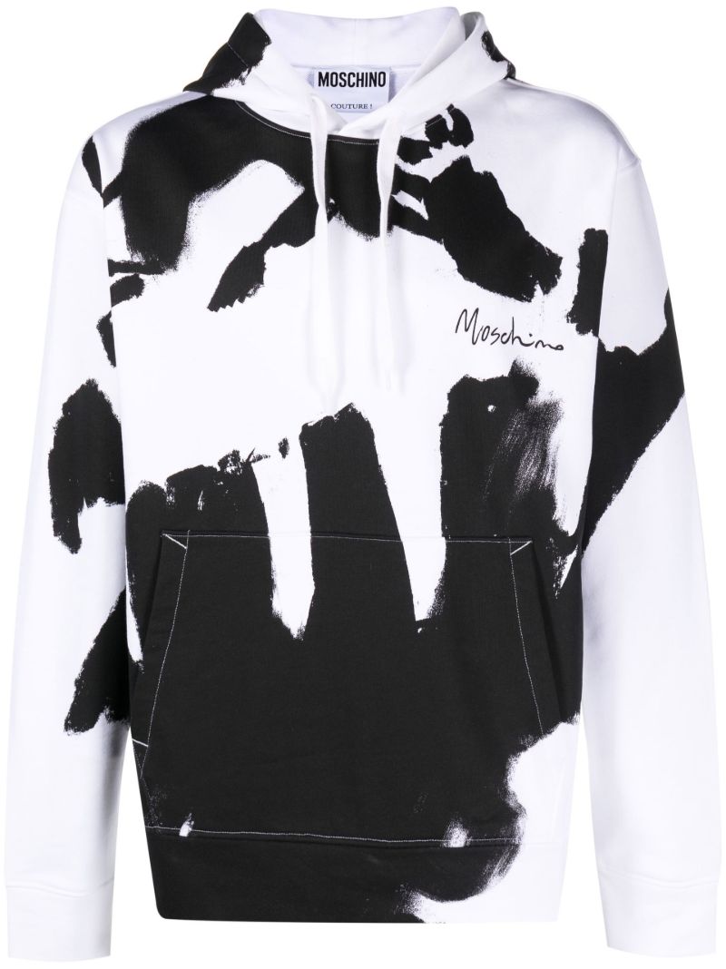 X Tony Viramontes White Printed Hoodie