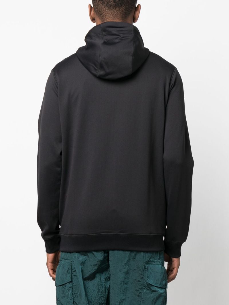 Black Stellina Zip-up Hooded Jacket