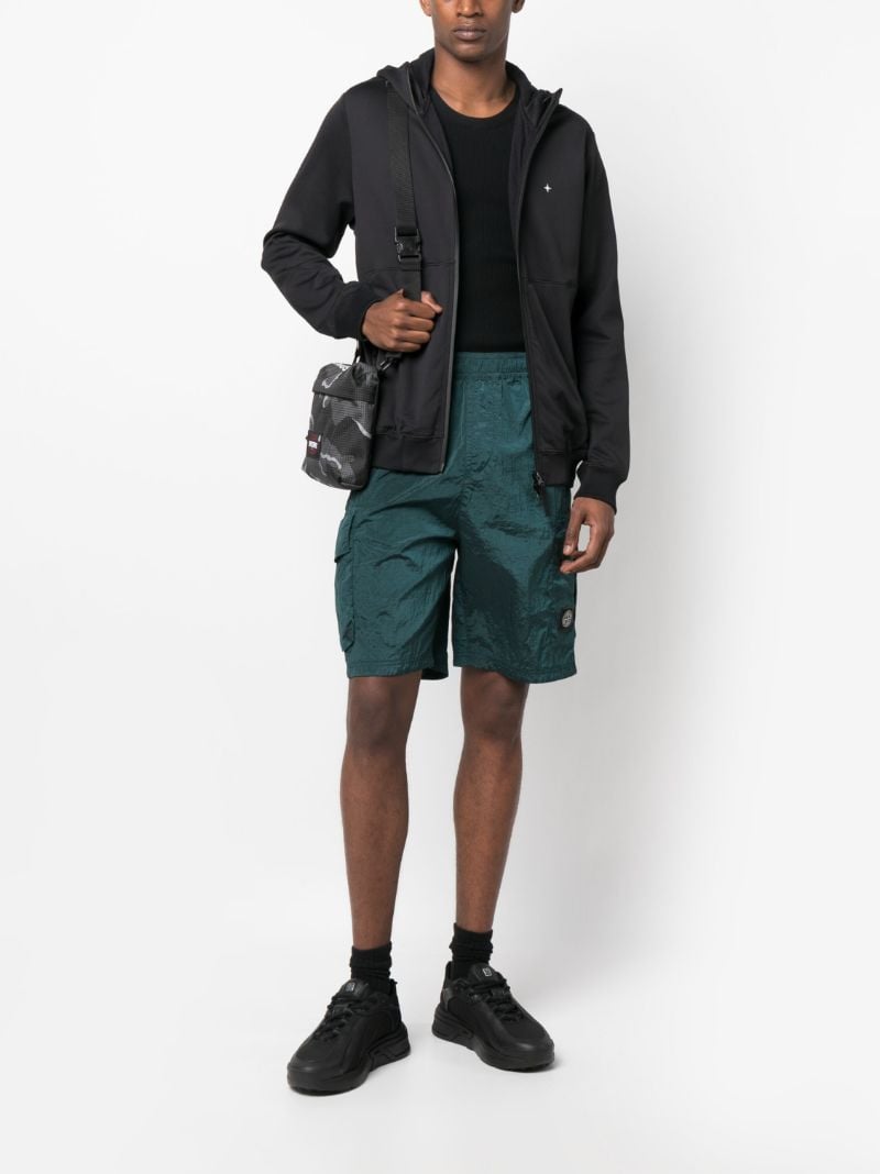 Black Stellina Zip-up Hooded Jacket