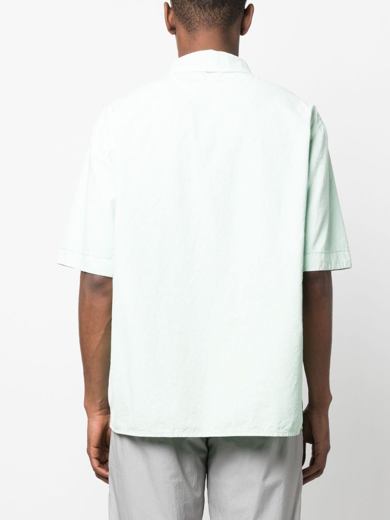 Green Logo Print Polo Shirt