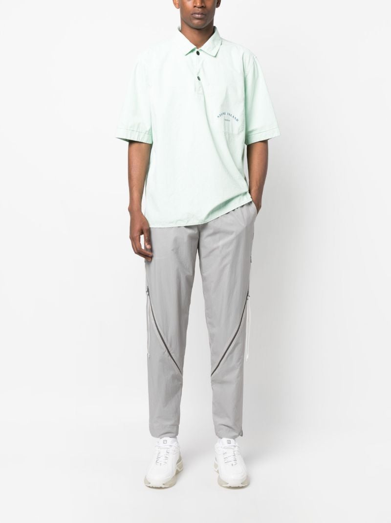 Green Logo Print Polo Shirt