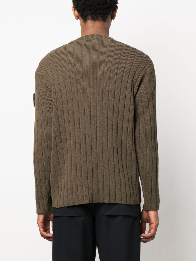 Green Ghost Ribbed-knit Sweater