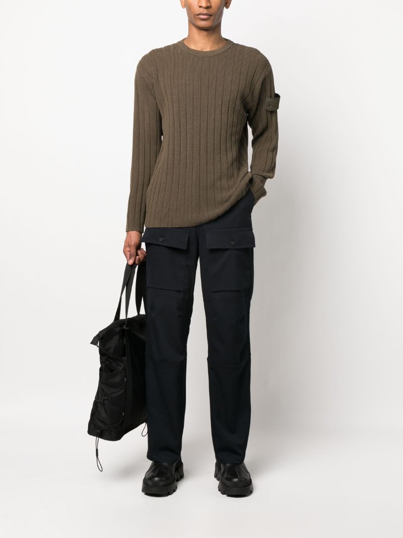 Green Ghost Ribbed-knit Sweater