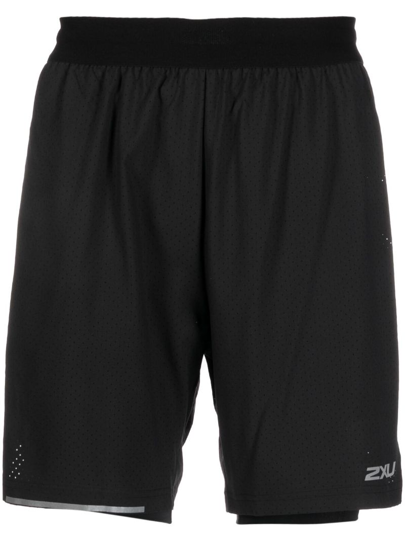Black Aero 7 Inch Shorts