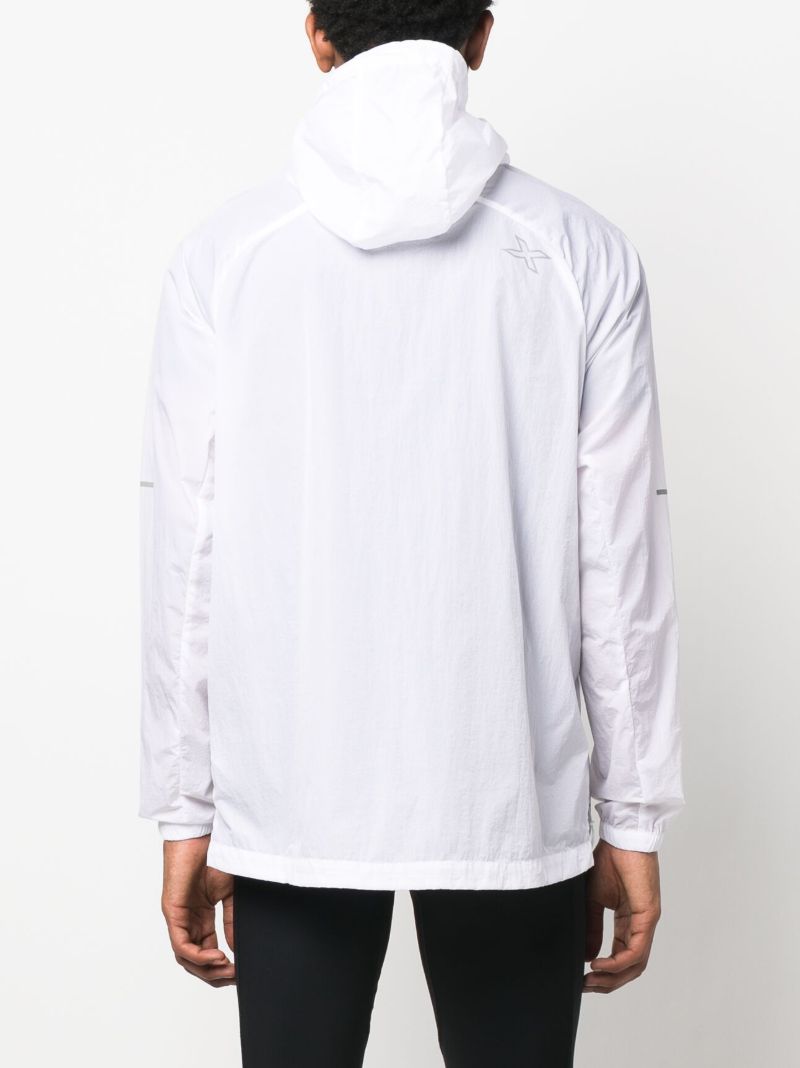 White Aero Logo Print Jacket