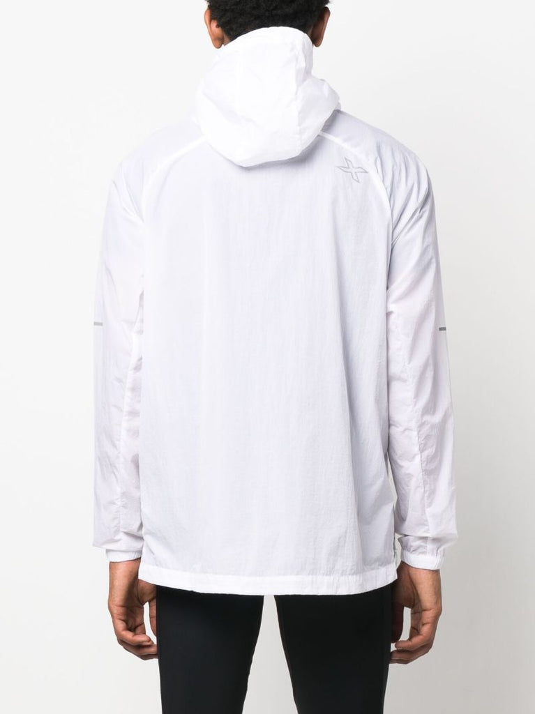 White Aero Logo Print Jacket