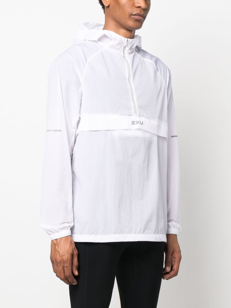 White Aero Logo Print Jacket