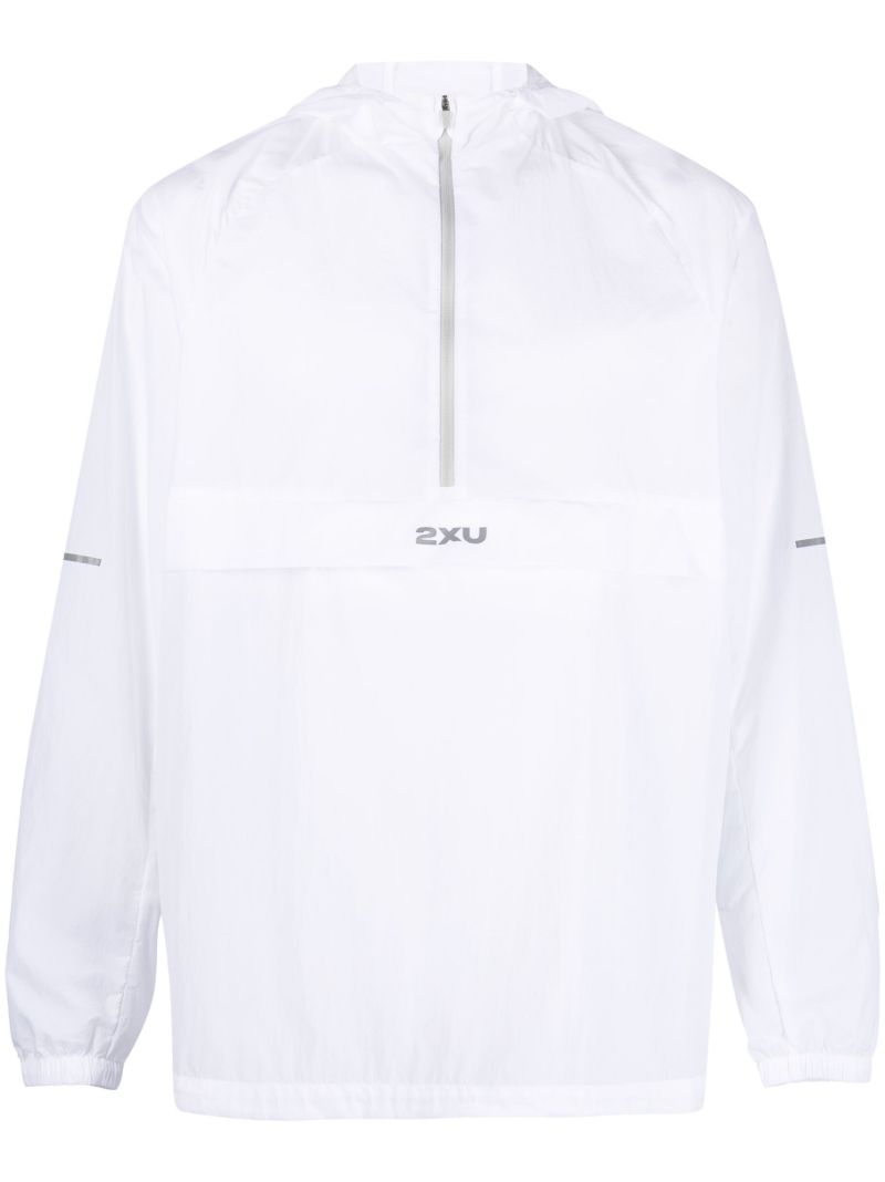 White Aero Logo Print Jacket