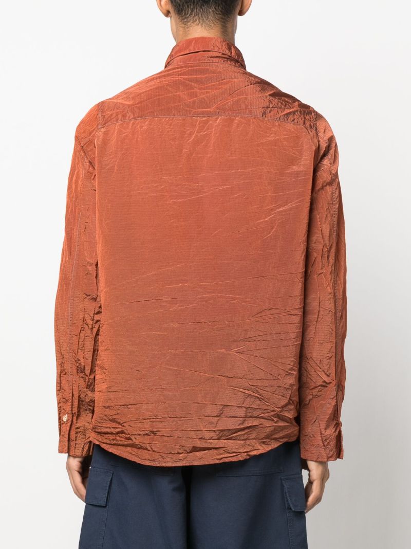 Orange Jor Crinkle Shirt