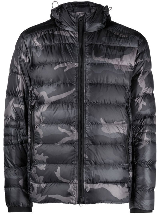 Black Crofton Hooded Quilted Jacket
