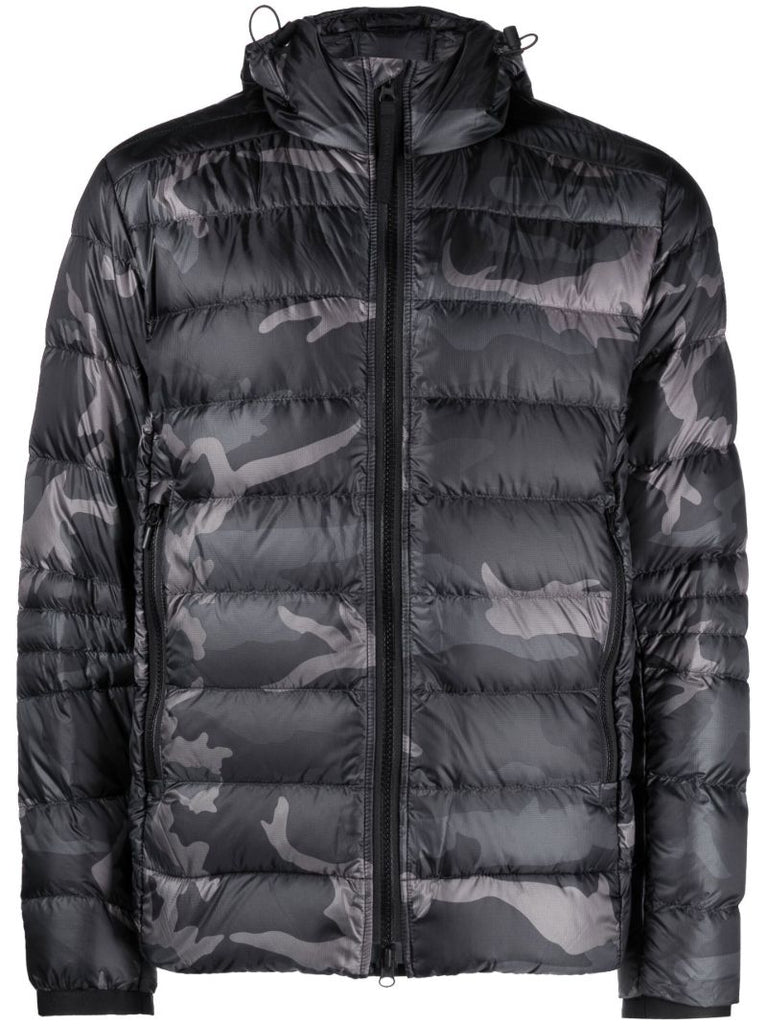 Black Crofton Hooded Quilted Jacket