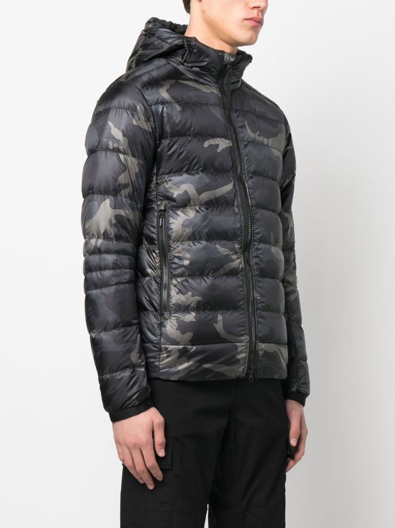 Black Crofton Hooded Quilted Jacket