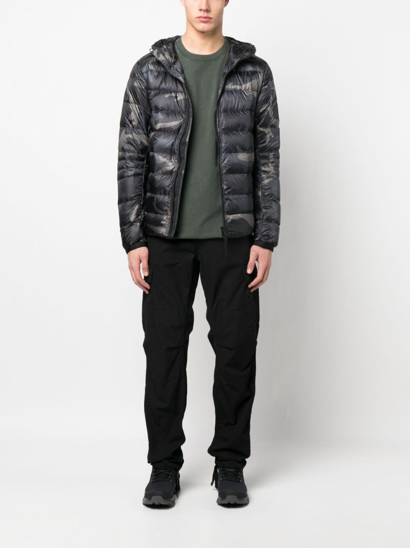 Black Crofton Hooded Quilted Jacket