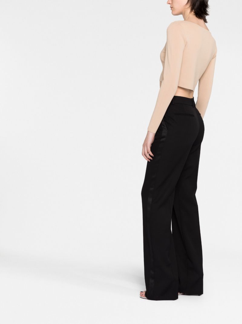 Neutral Crystal-embellished Crop Top