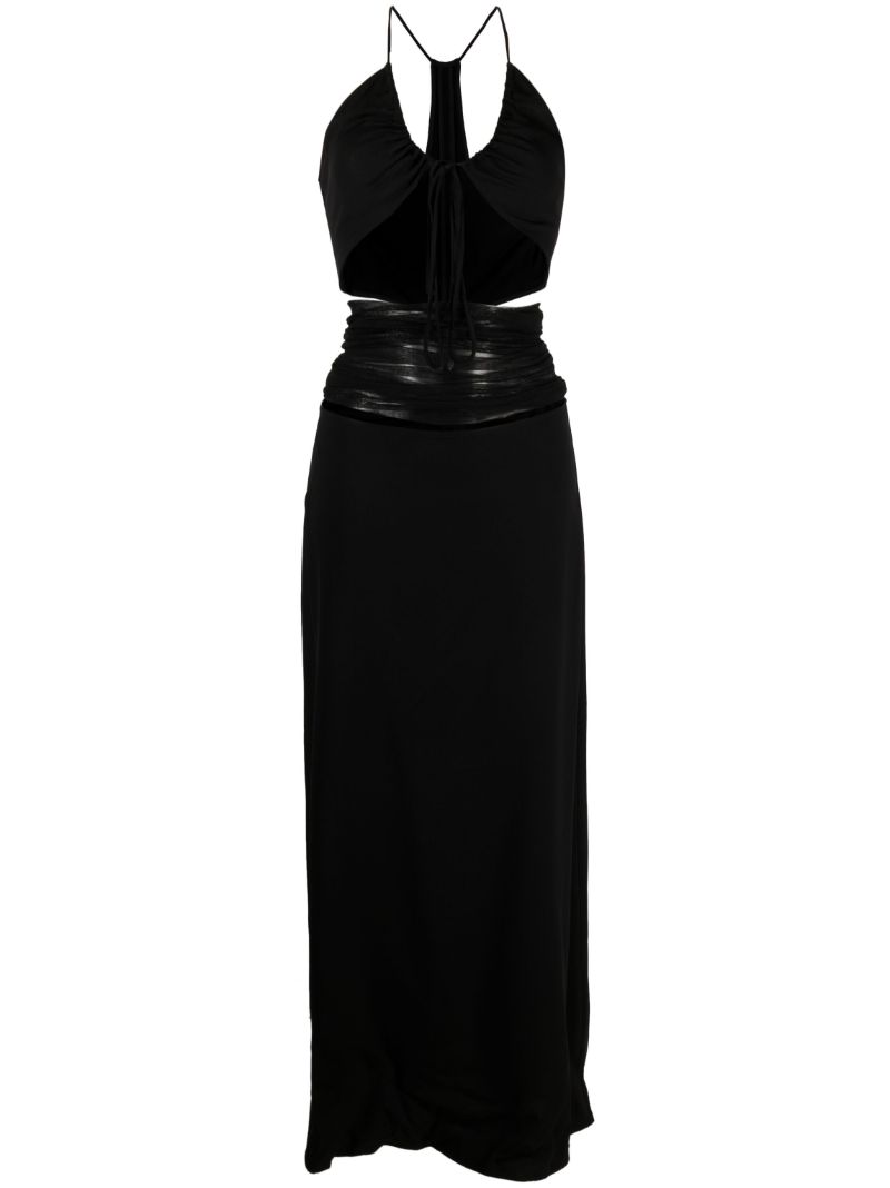 Black Cut-out Maxi Dress