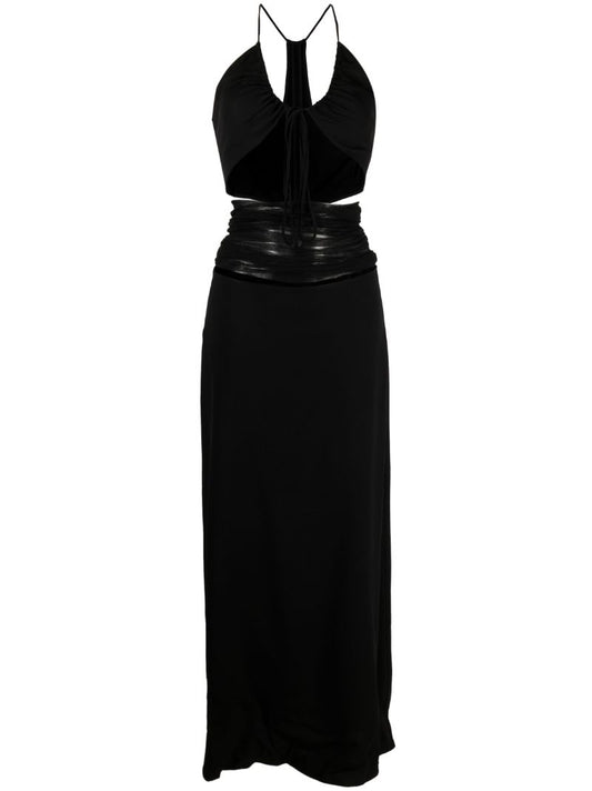 Black Cut-out Maxi Dress