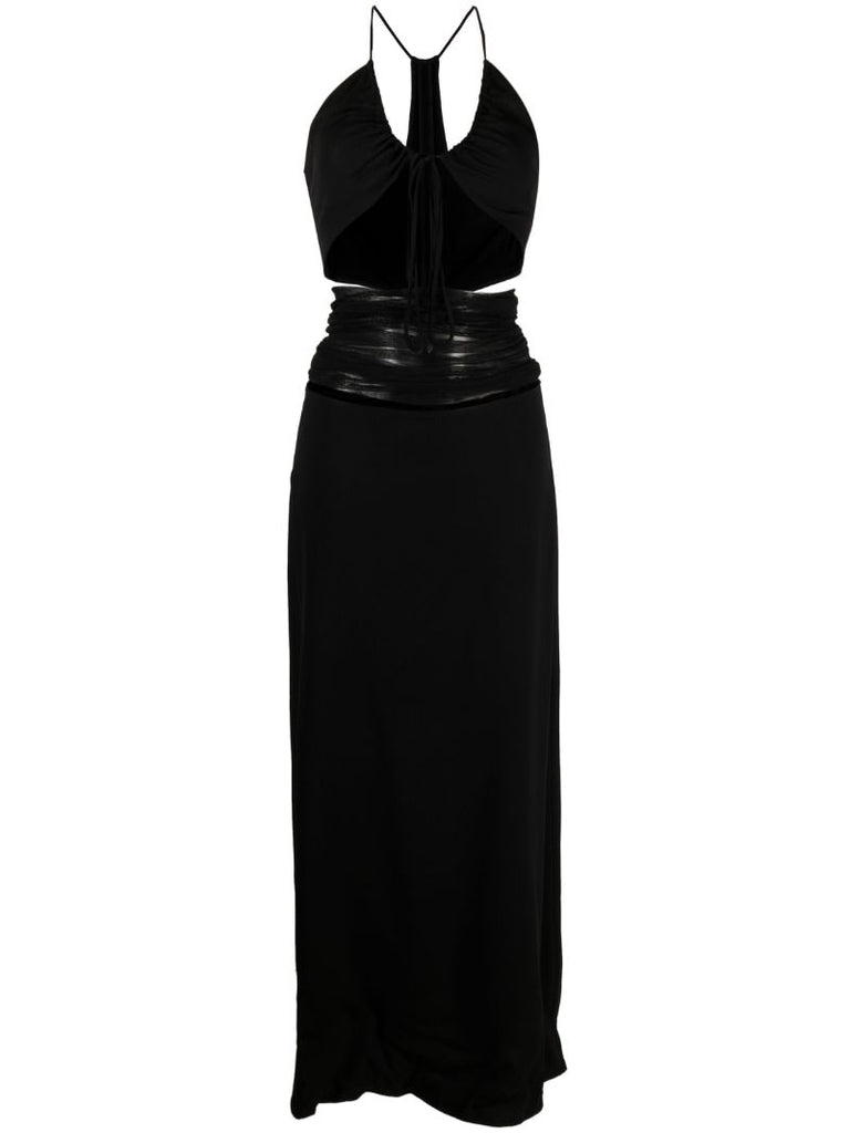 Black Cut-out Maxi Dress