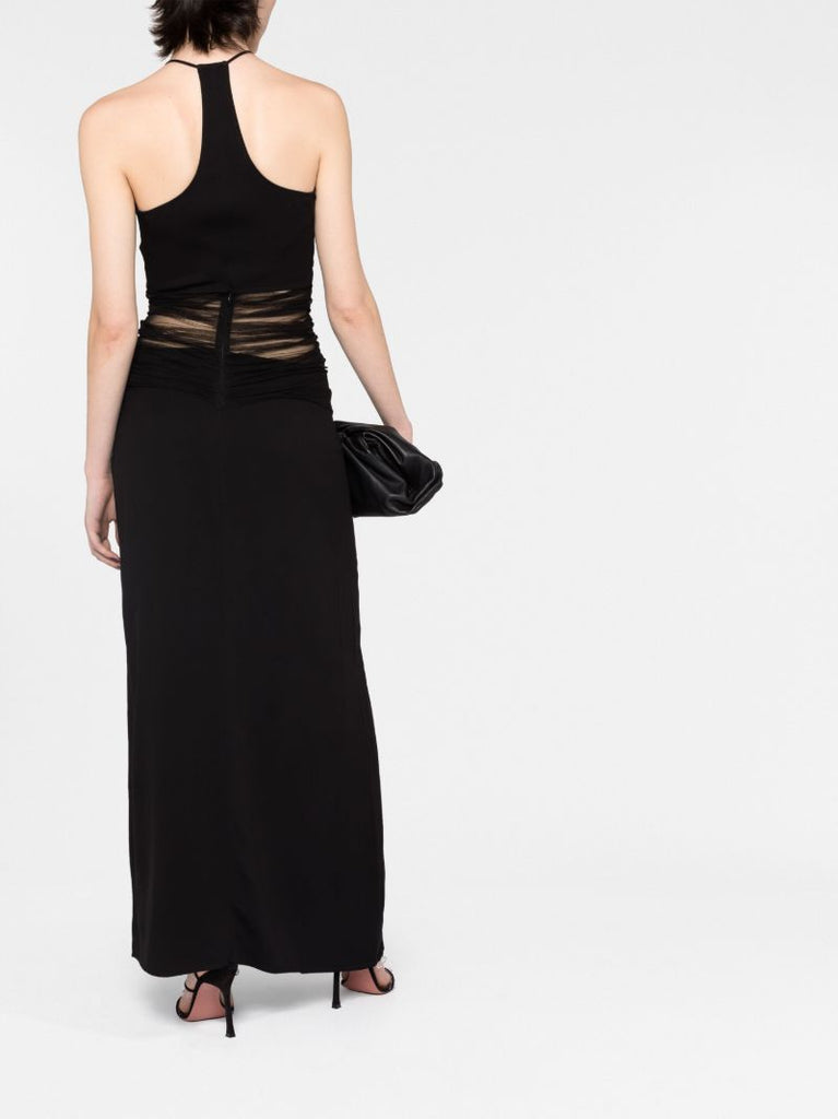 Black Cut-out Maxi Dress