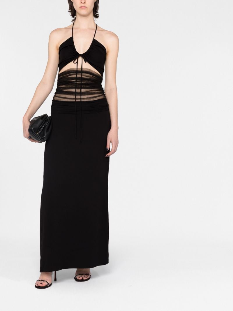 Black Cut-out Maxi Dress