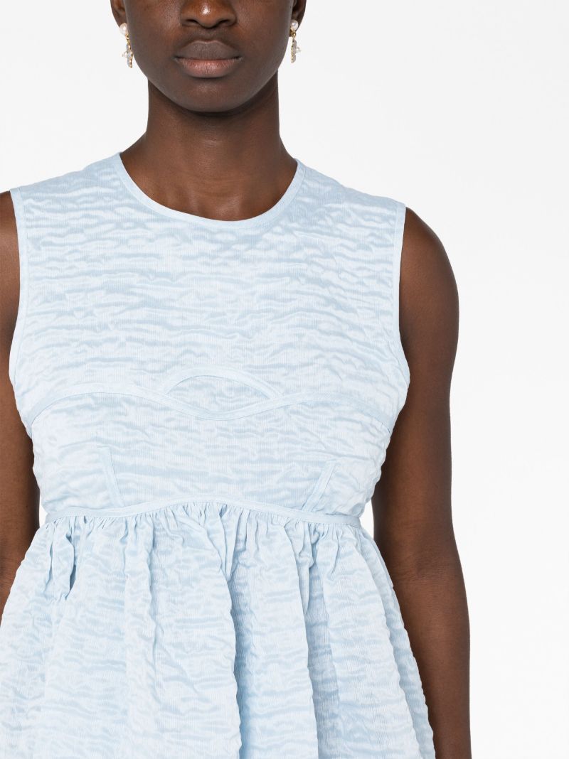 Blue Soleil Flared Midi Dress