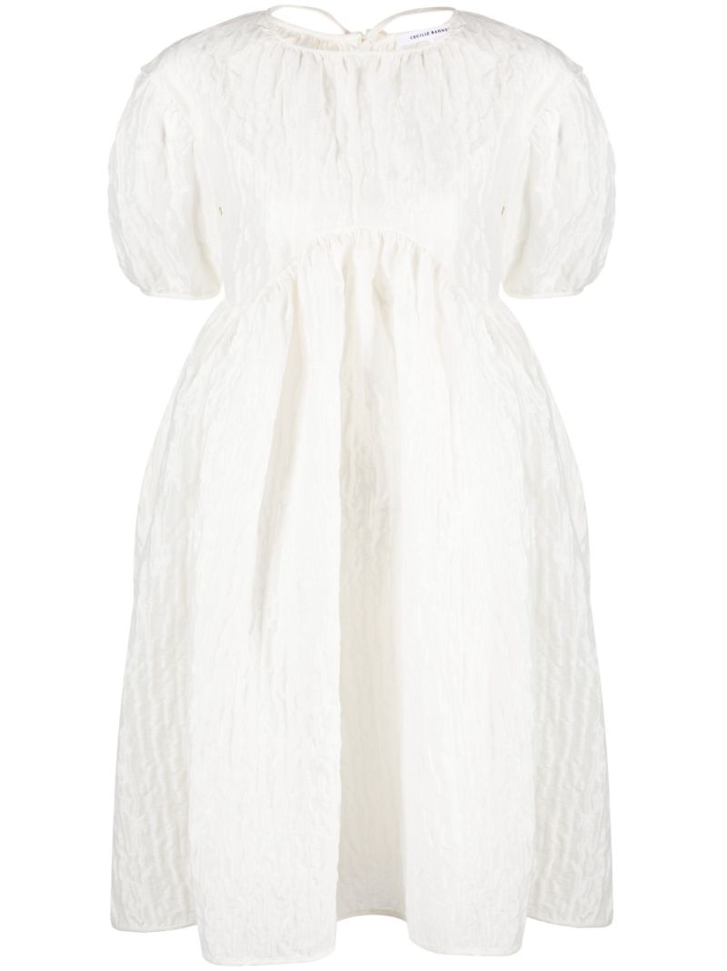 White Thelma Puff Sleeve Mini Dress