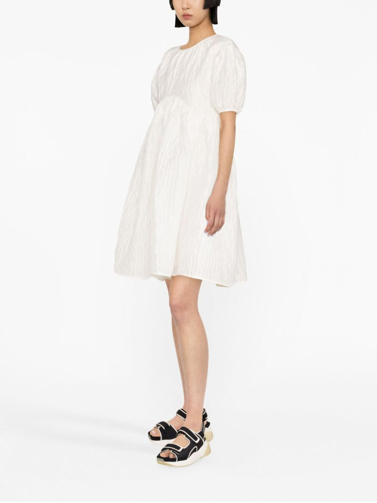 White Thelma Puff Sleeve Mini Dress