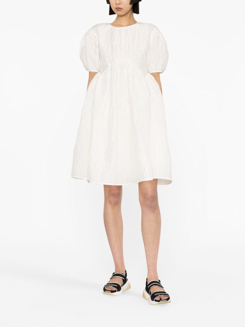 White Thelma Puff Sleeve Mini Dress