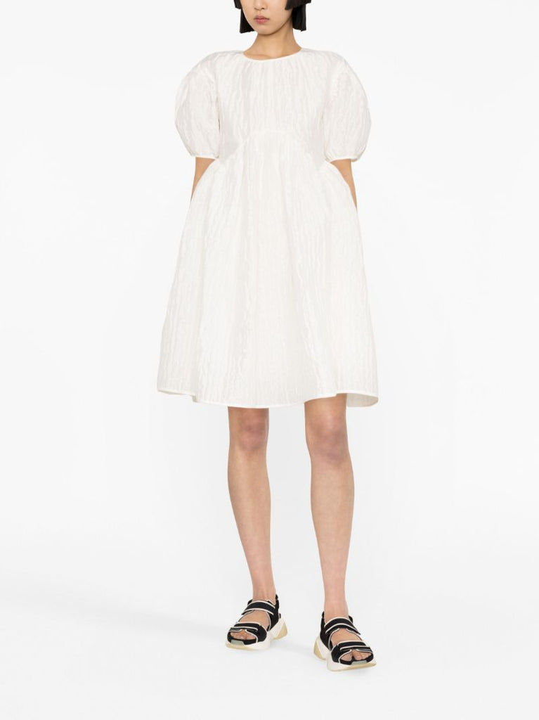 White Thelma Puff Sleeve Mini Dress