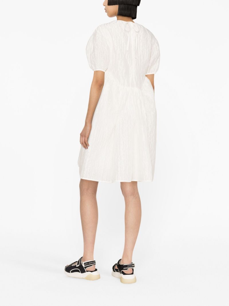 White Thelma Puff Sleeve Mini Dress
