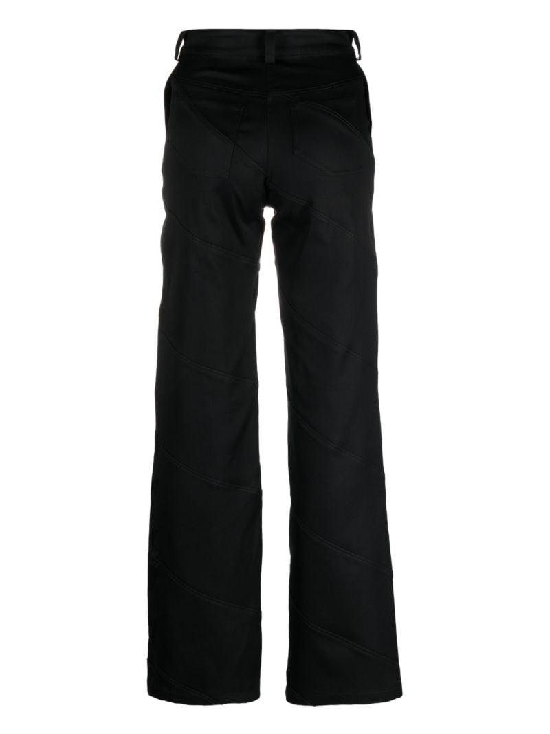 Black Spiral Cargo Trousers
