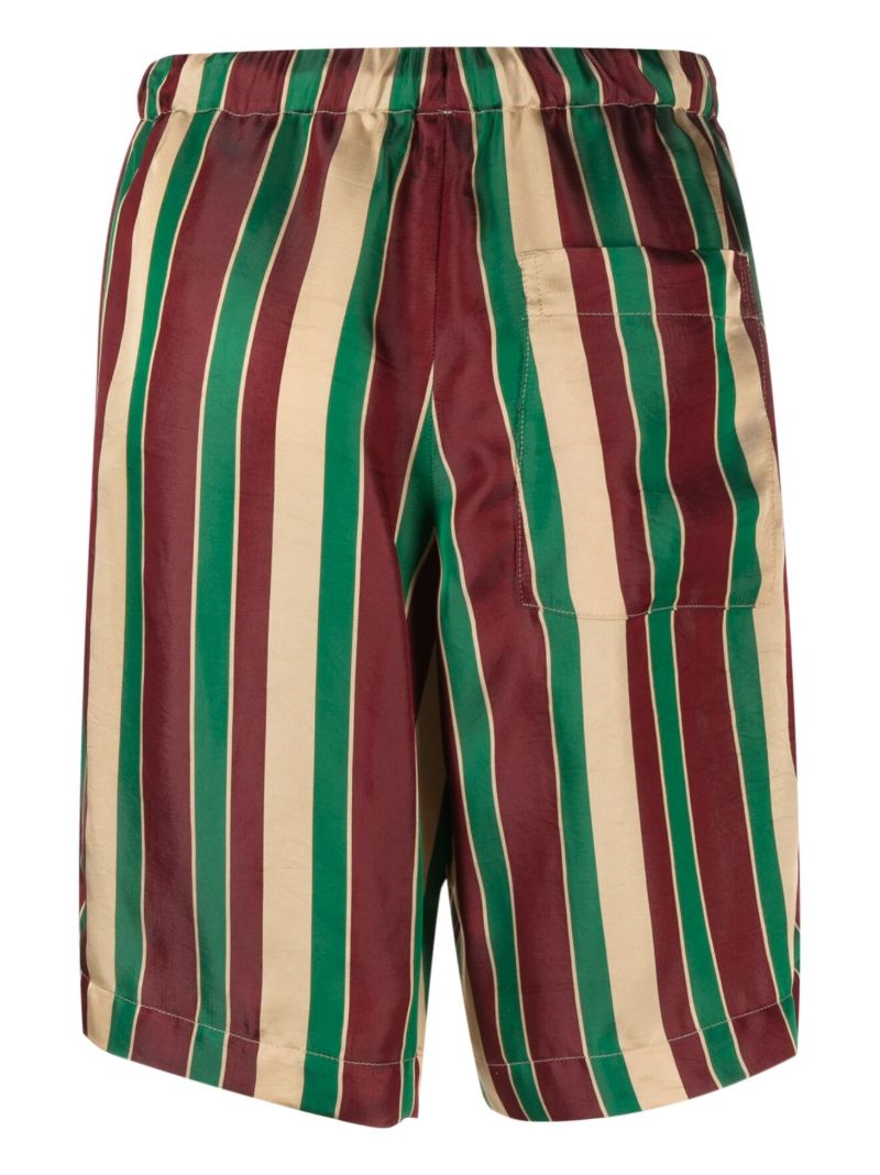 Multicolour Striped Bermuda Shorts