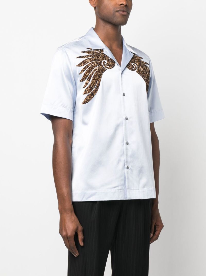 Blue Wings AppliquÃ_x0083_Â©e Short-sleeved Shirt