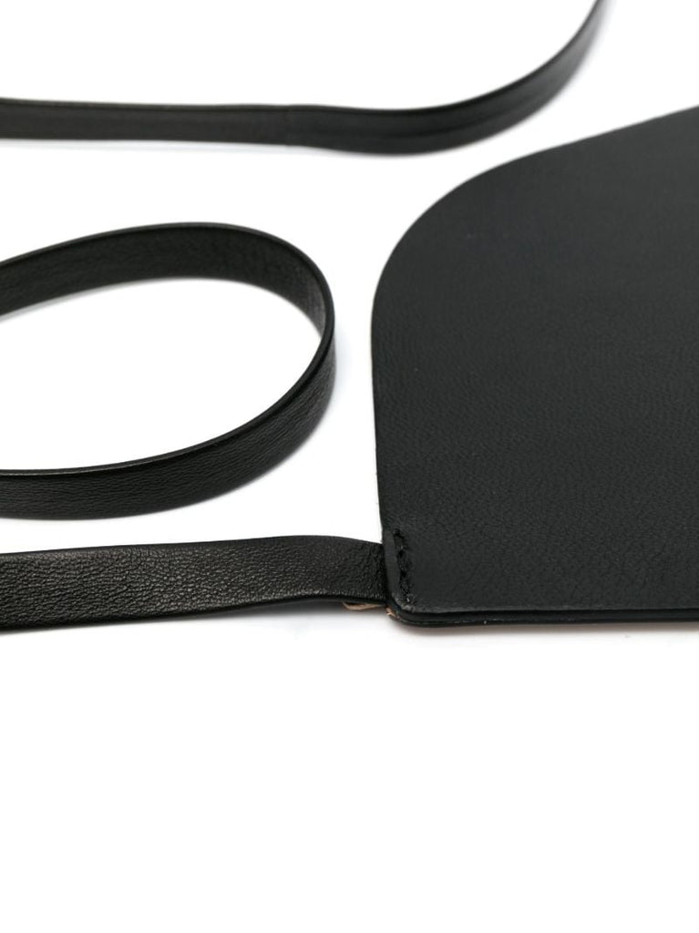 Black Undone Corset Leather Belt