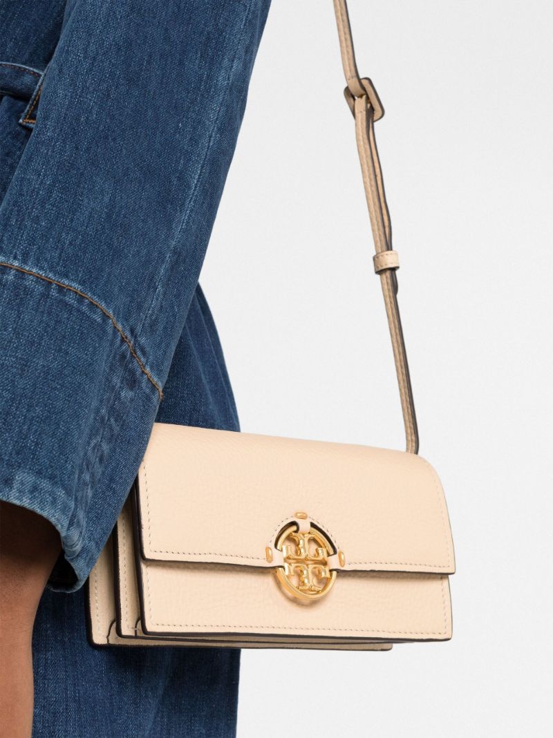 Neutral Miller Leather Chain Wallet