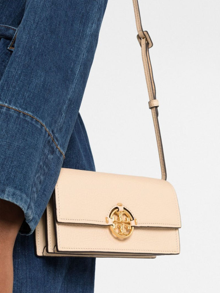 Neutral Miller Leather Chain Wallet