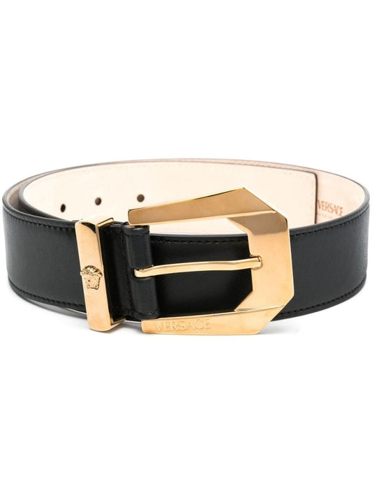 Black Medusa Head Plaque Belt