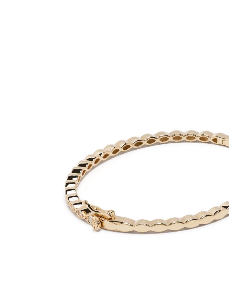 14k Yellow Gold Marquise Eye Diamond Bracelet