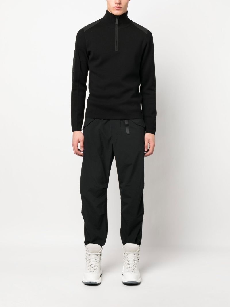 Black Stormont 1/4 Zip Sweatshirt