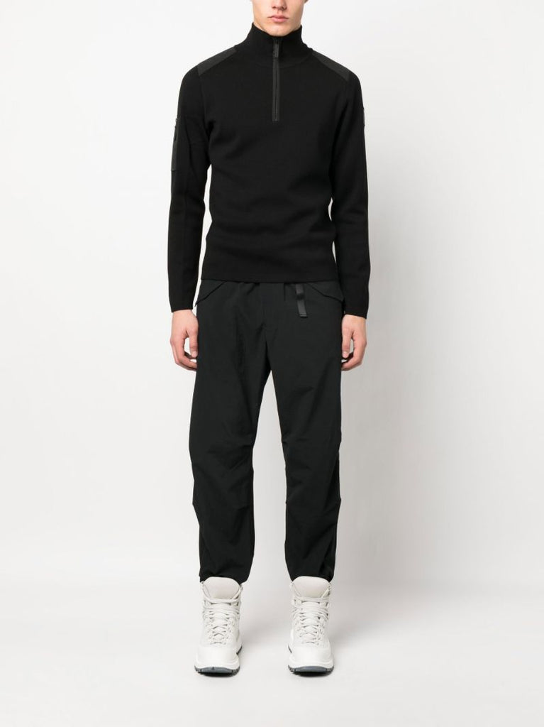Black Stormont 1/4 Zip Sweatshirt