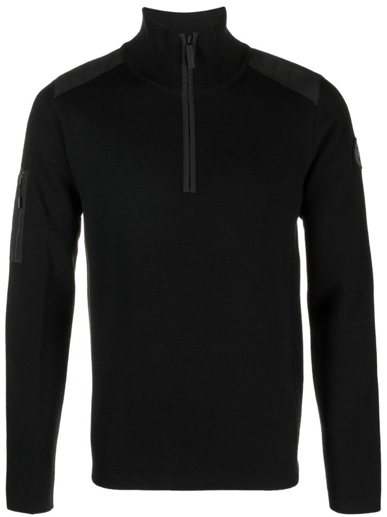 Black Stormont 1/4 Zip Sweatshirt