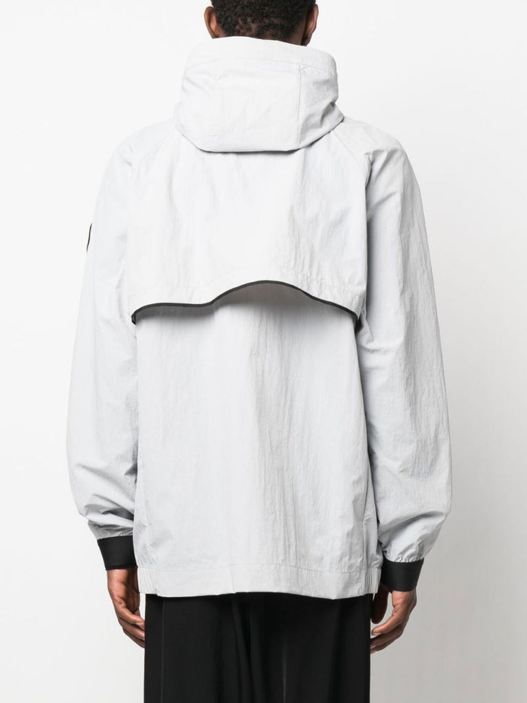 Grey Faber Hooded Windbreaker