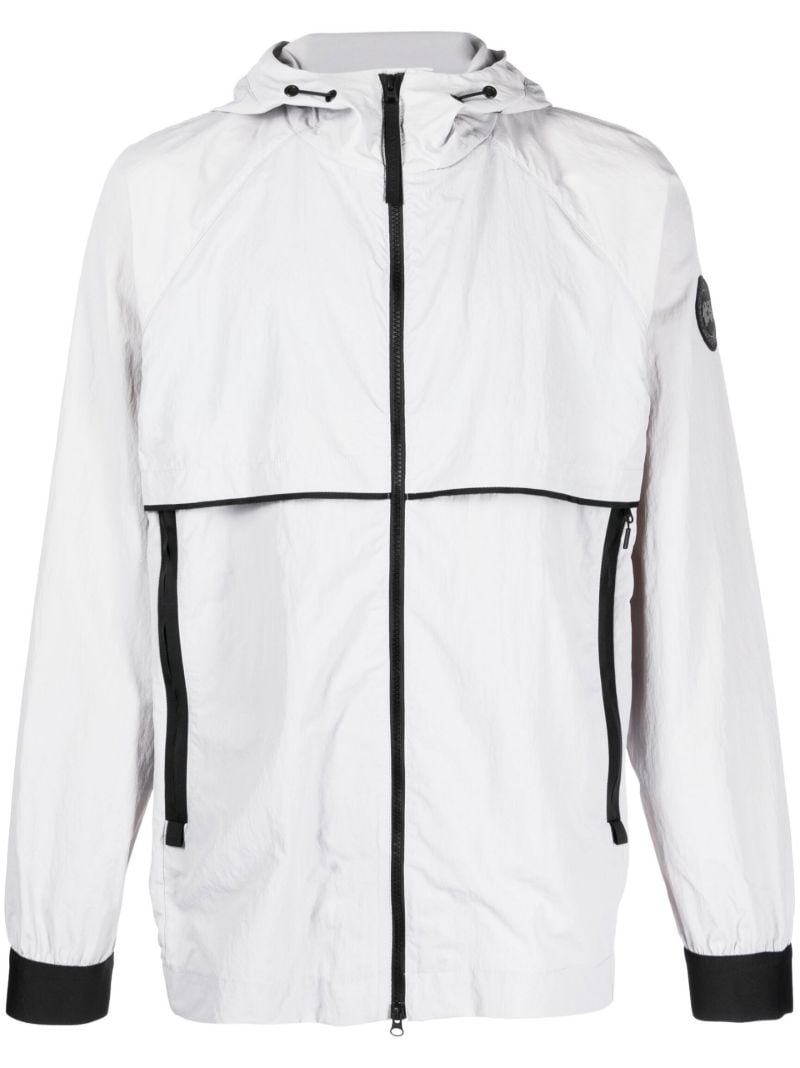 Grey Faber Hooded Windbreaker