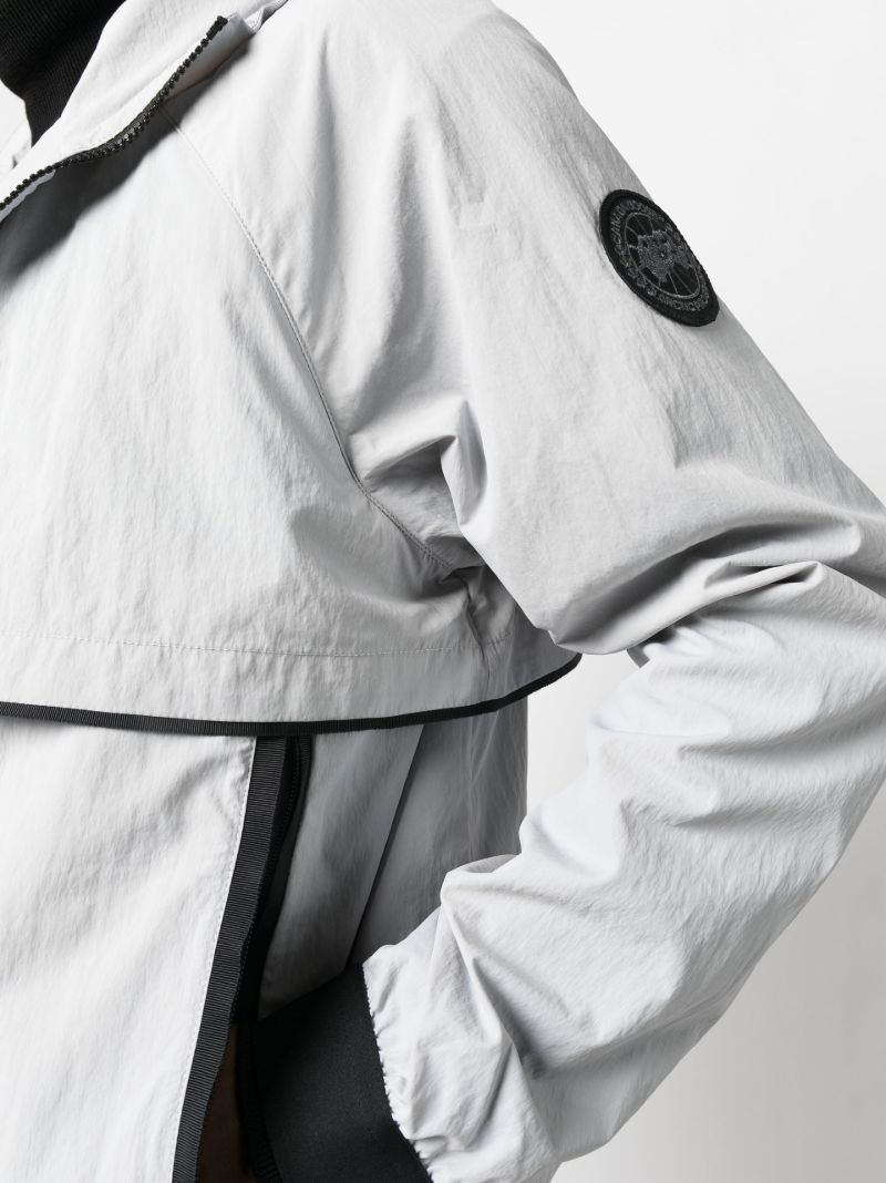 Grey Faber Hooded Windbreaker