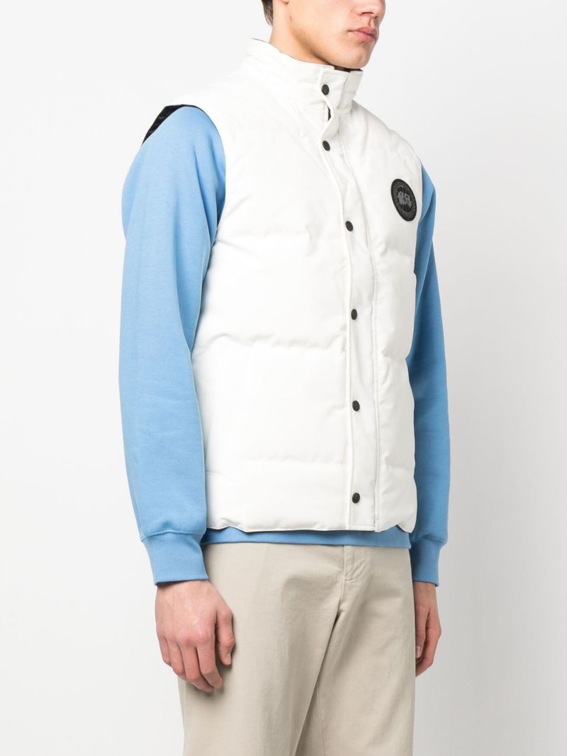 White Garson Padded Gilet