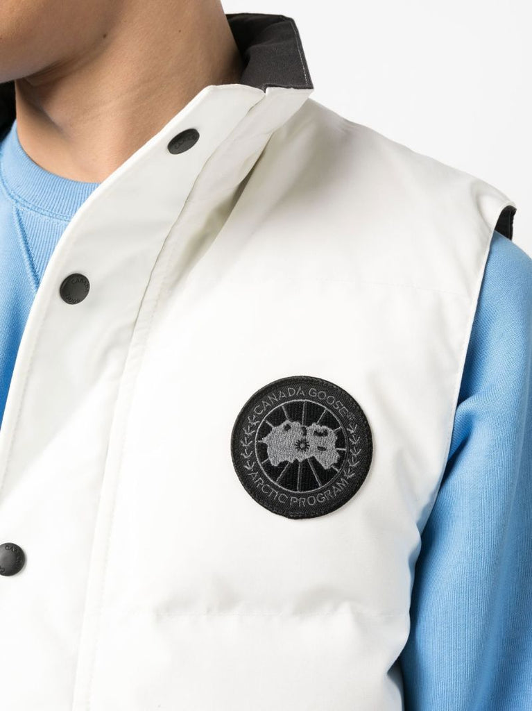 White Garson Padded Gilet