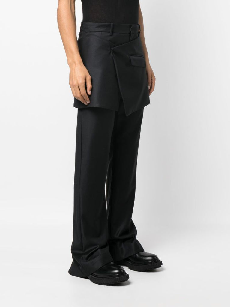 Black Multi Panel Trousers