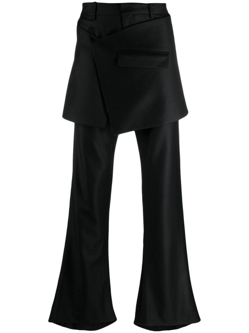 Black Multi Panel Trousers