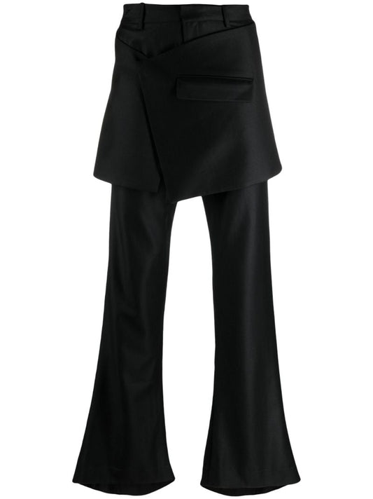 Black Multi Panel Trousers