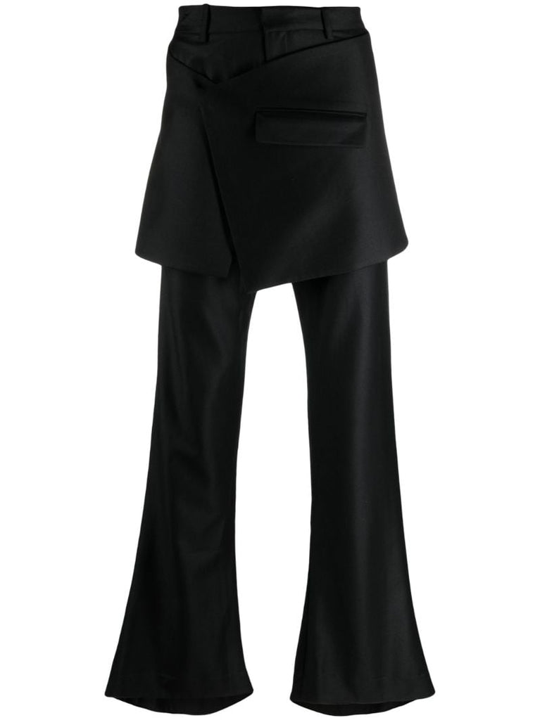 Black Multi Panel Trousers