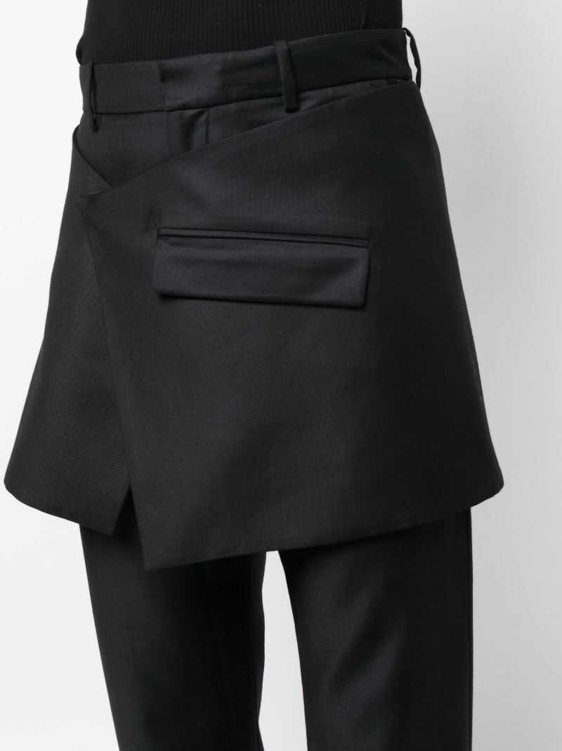 Black Multi Panel Trousers